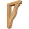 Ekena Millwork Funston Arts and Crafts Rough Sawn Bracket w/ Offset Brace, Western Red Cedar, 6"W x 26"D x 38"H BKT0604X26X38FST03RWR - alternate 1